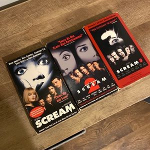Scream 1, 2, 3 VHS